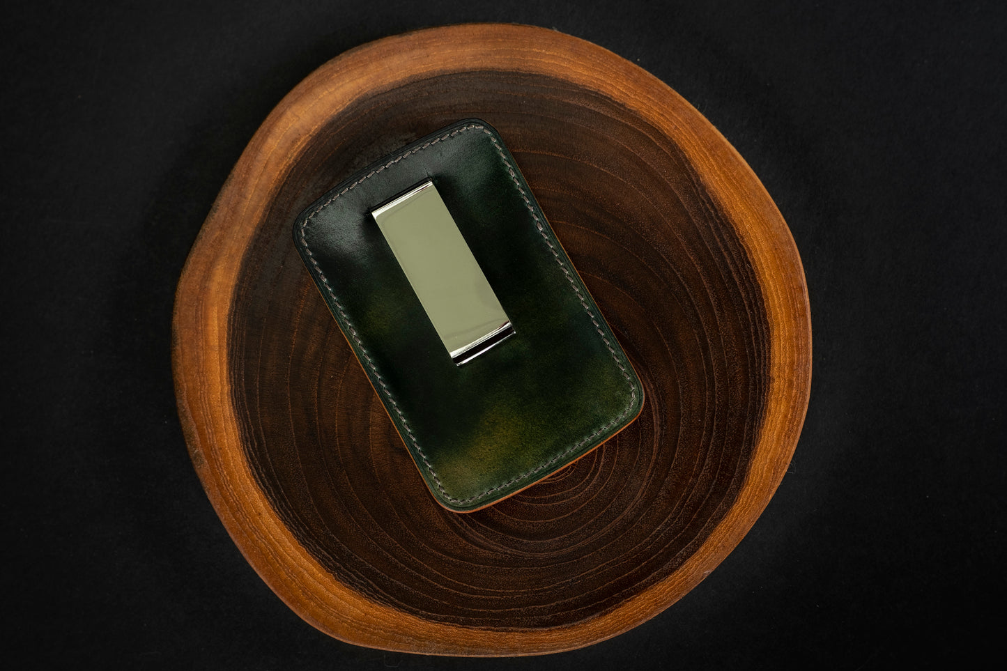 Horween Reverse Shell Cordovan Money Clip