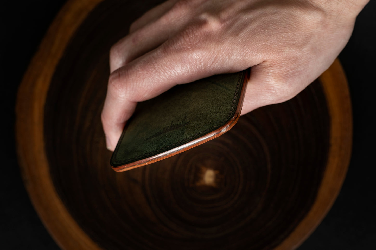 Horween Reverse Shell Cordovan Money Clip