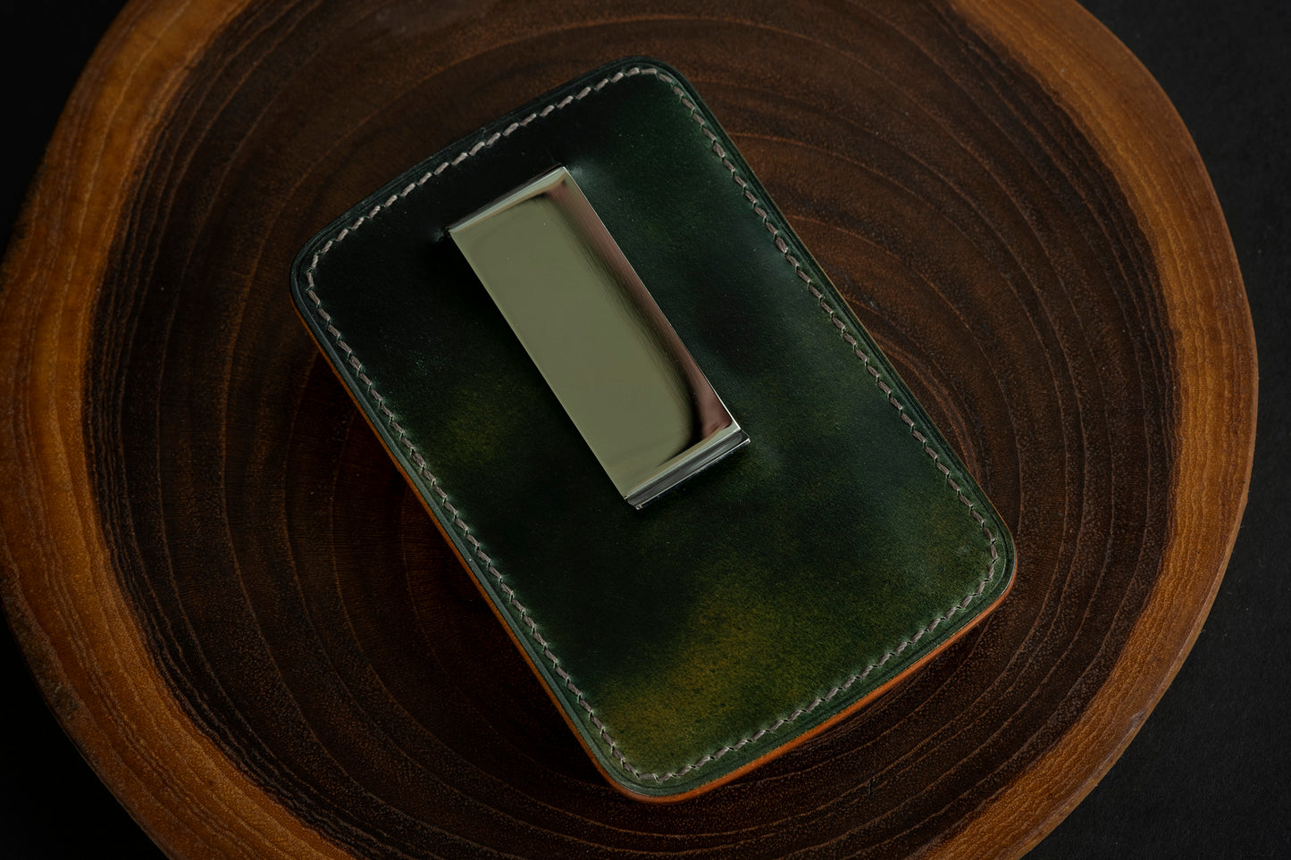 Horween Reverse Shell Cordovan Money Clip