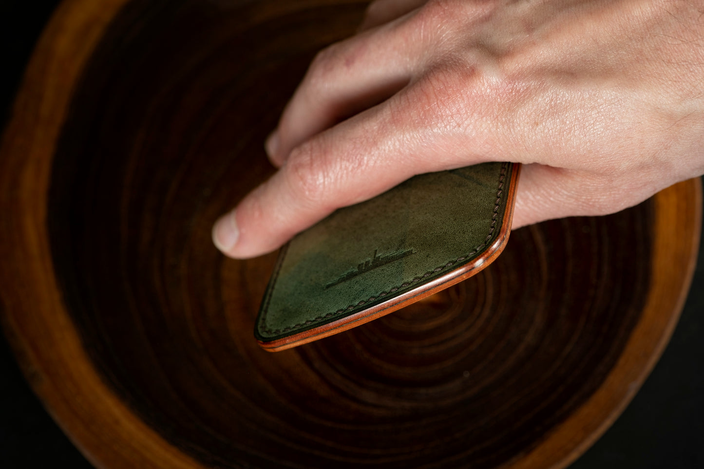 Horween Reverse Shell Cordovan Money Clip