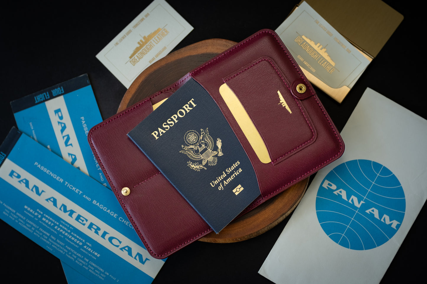 Talavera Travel Wallet, Bordeaux