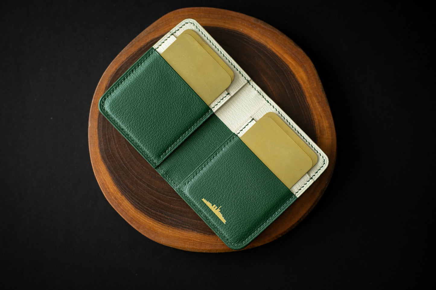 Green & White Crocodile Bifold