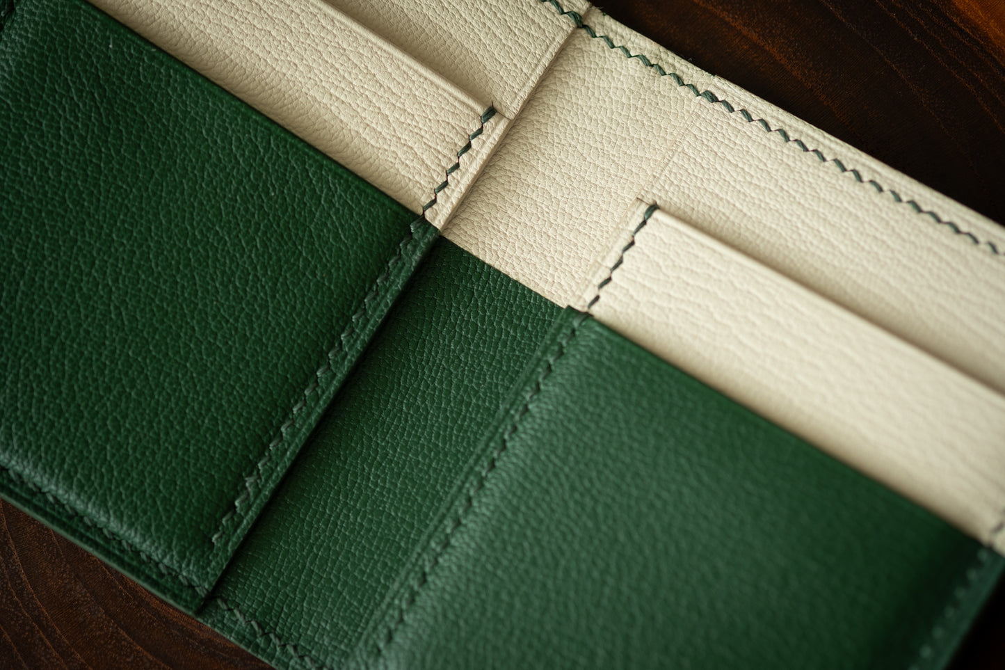 Green & White Crocodile Bifold