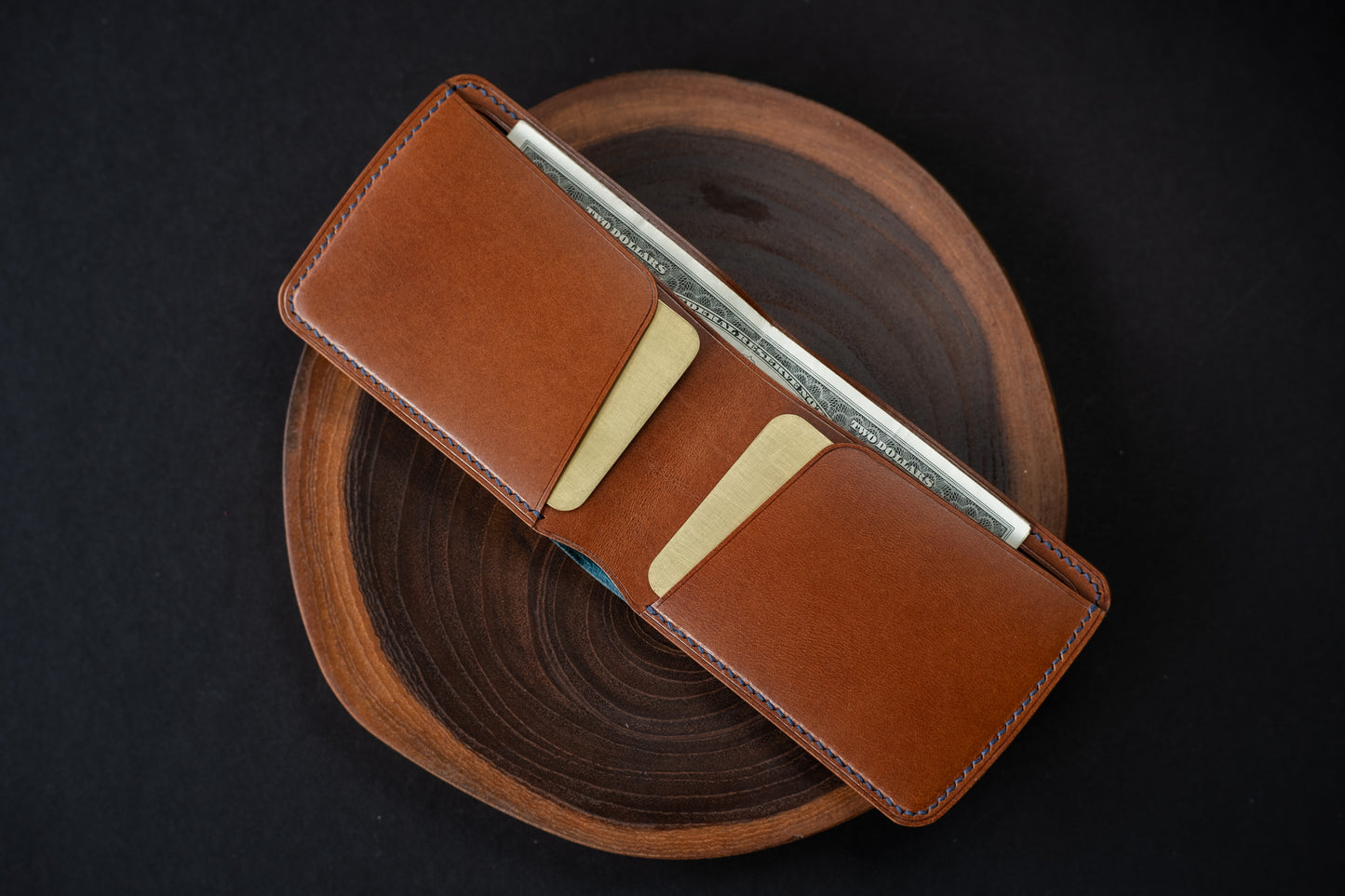 Blue Shinki Shell Micro Bifold
