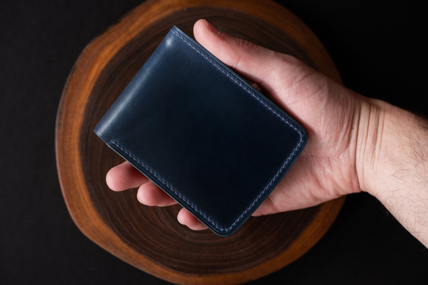 Blue Shinki Shell Micro Bifold