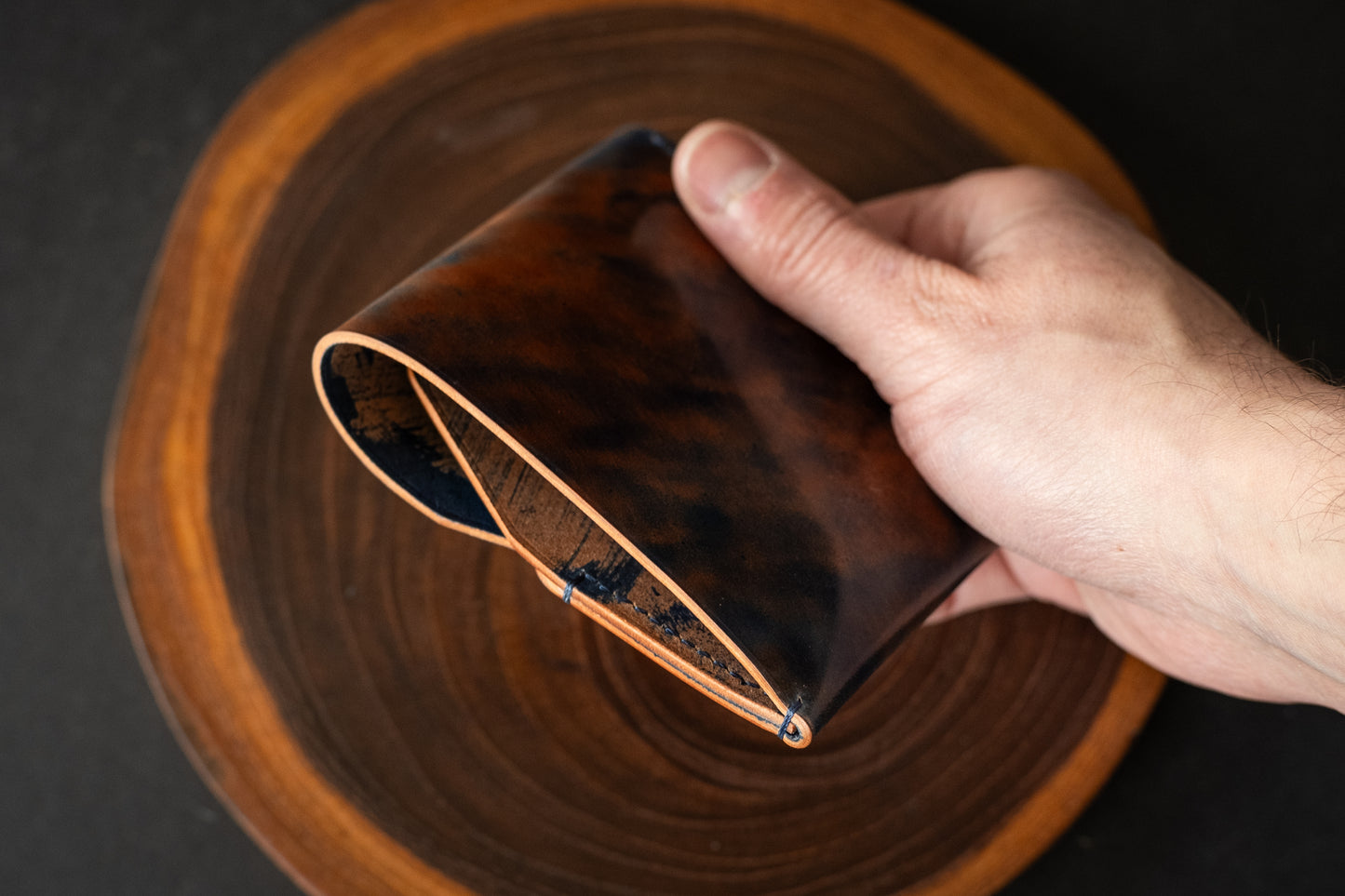 Blue Marbled Shell Cordovan Wileman