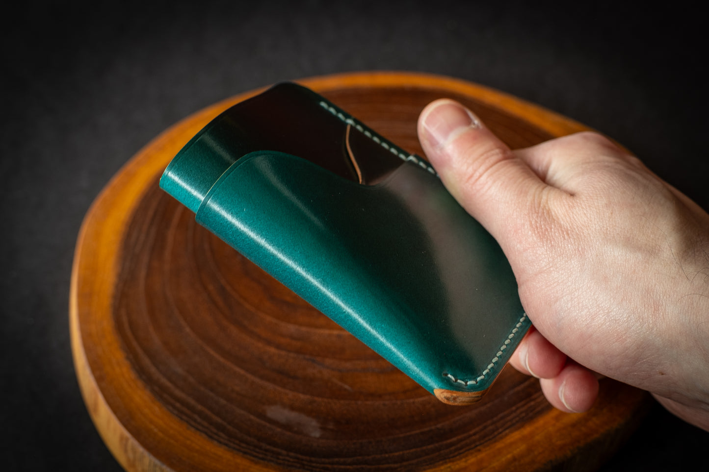 Teal Rocado Shell Cordovan 1762 #1