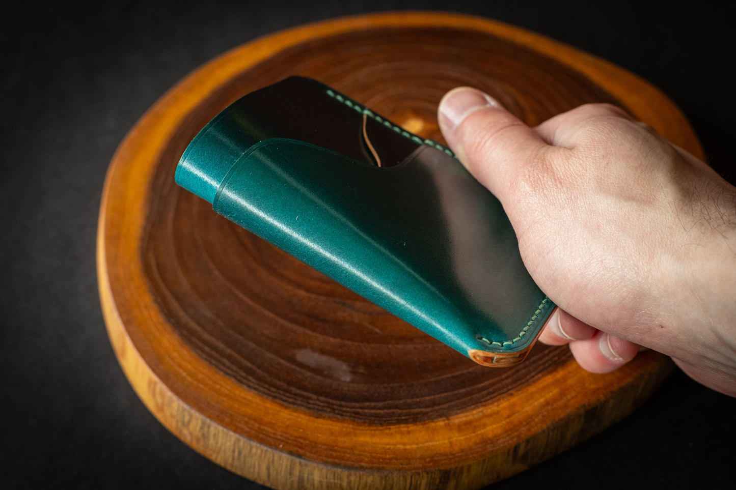 Teal Rocado Shell Cordovan 1762 #2