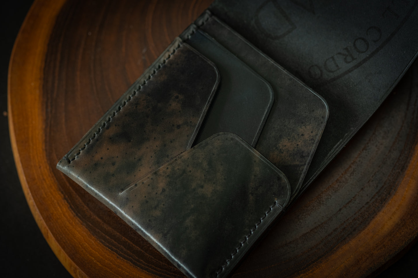 Black Dyed Through Rocado Shell Cordovan Wileman
