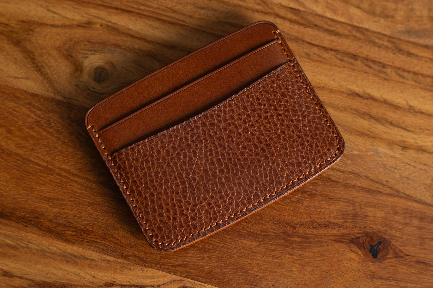 Whiskey & Orange Five Slot Card Wallet