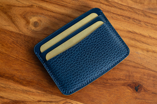 Blue & Yellow Five Slot Card Wallet