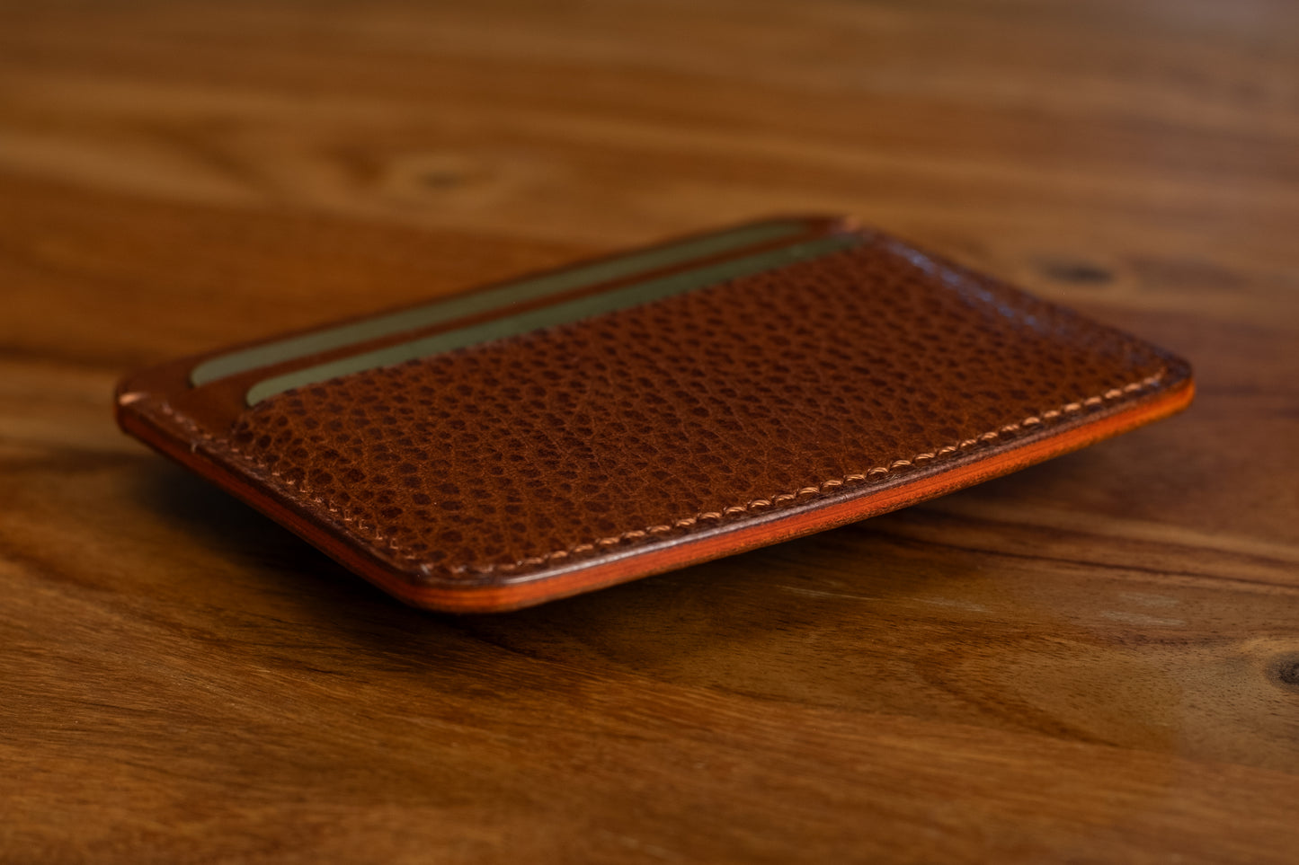 Whiskey & Orange Five Slot Card Wallet