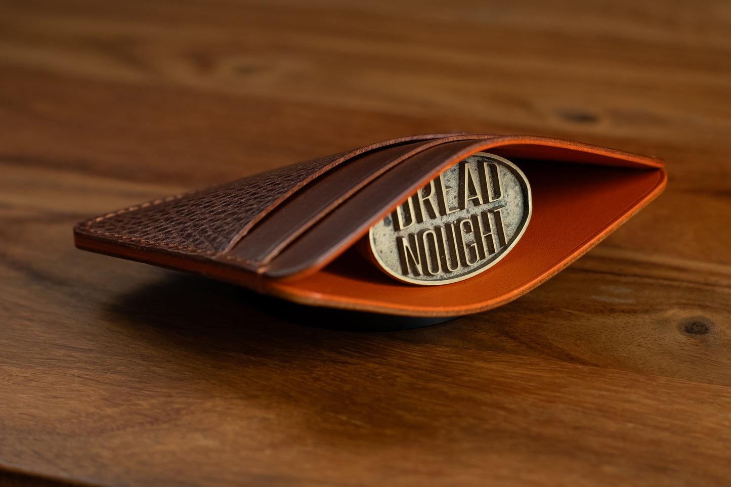 Whiskey & Orange Five Slot Card Wallet