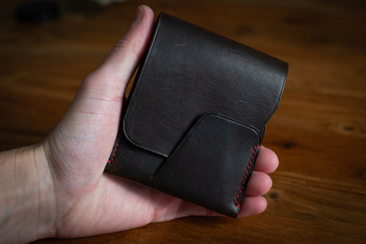 Horween Nut Brown Derby 'Wileman' Wallet