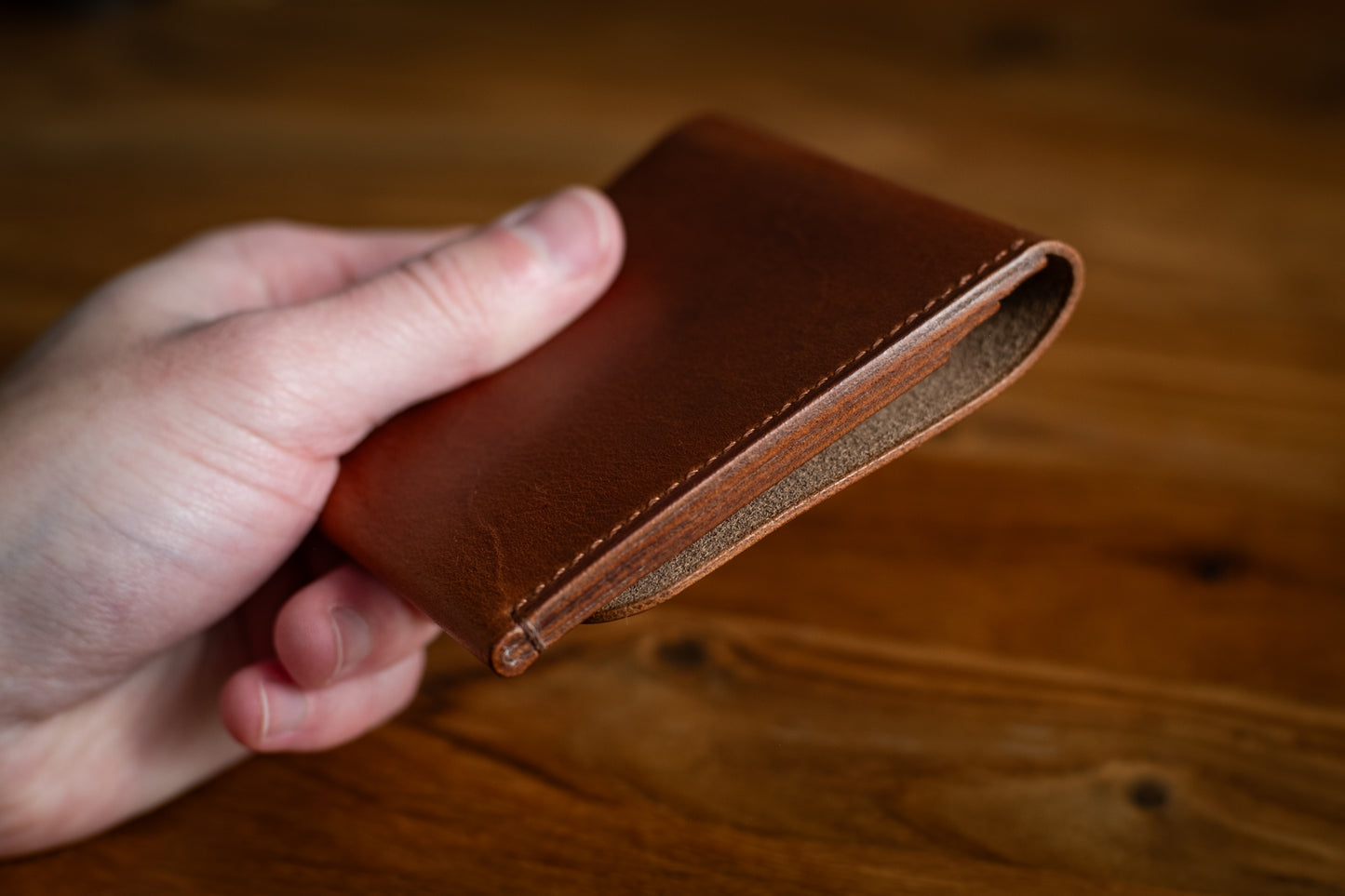 Horween English Tan Chromexcel 'Wileman' Wallet