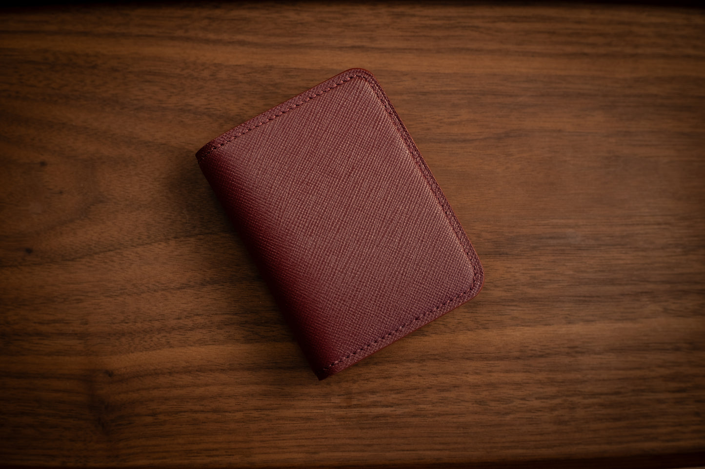 Ivory & Bordeaux Chevre Bifold