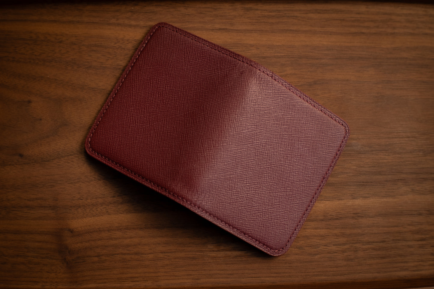 Ivory & Bordeaux Chevre Bifold