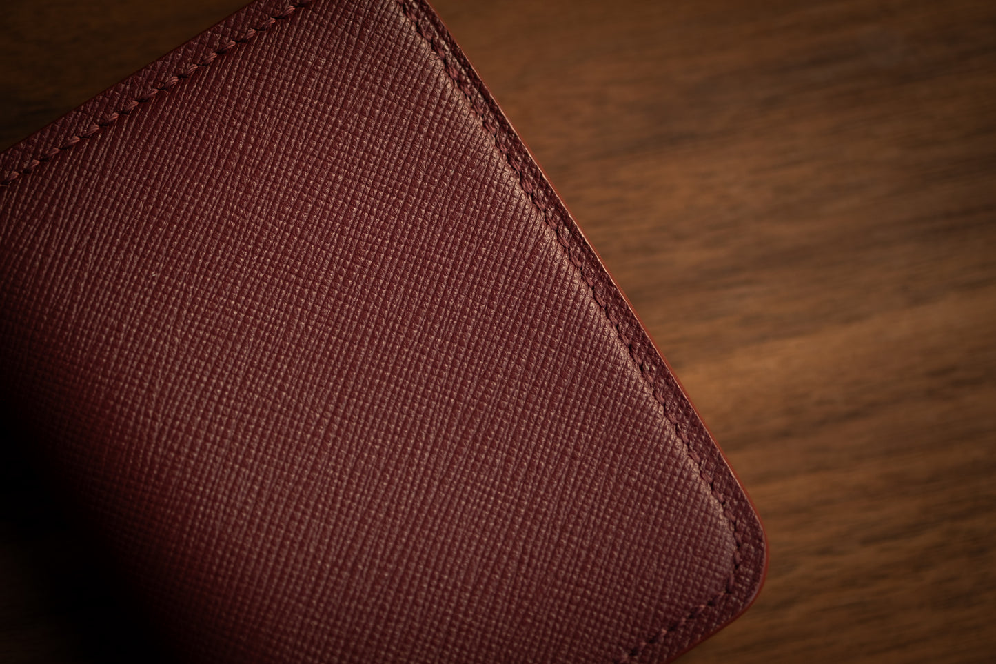 Ivory & Bordeaux Chevre Bifold