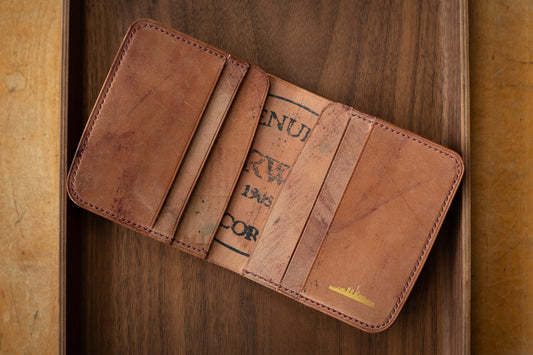 Horween Color 8 Shell Cordovan Bifold