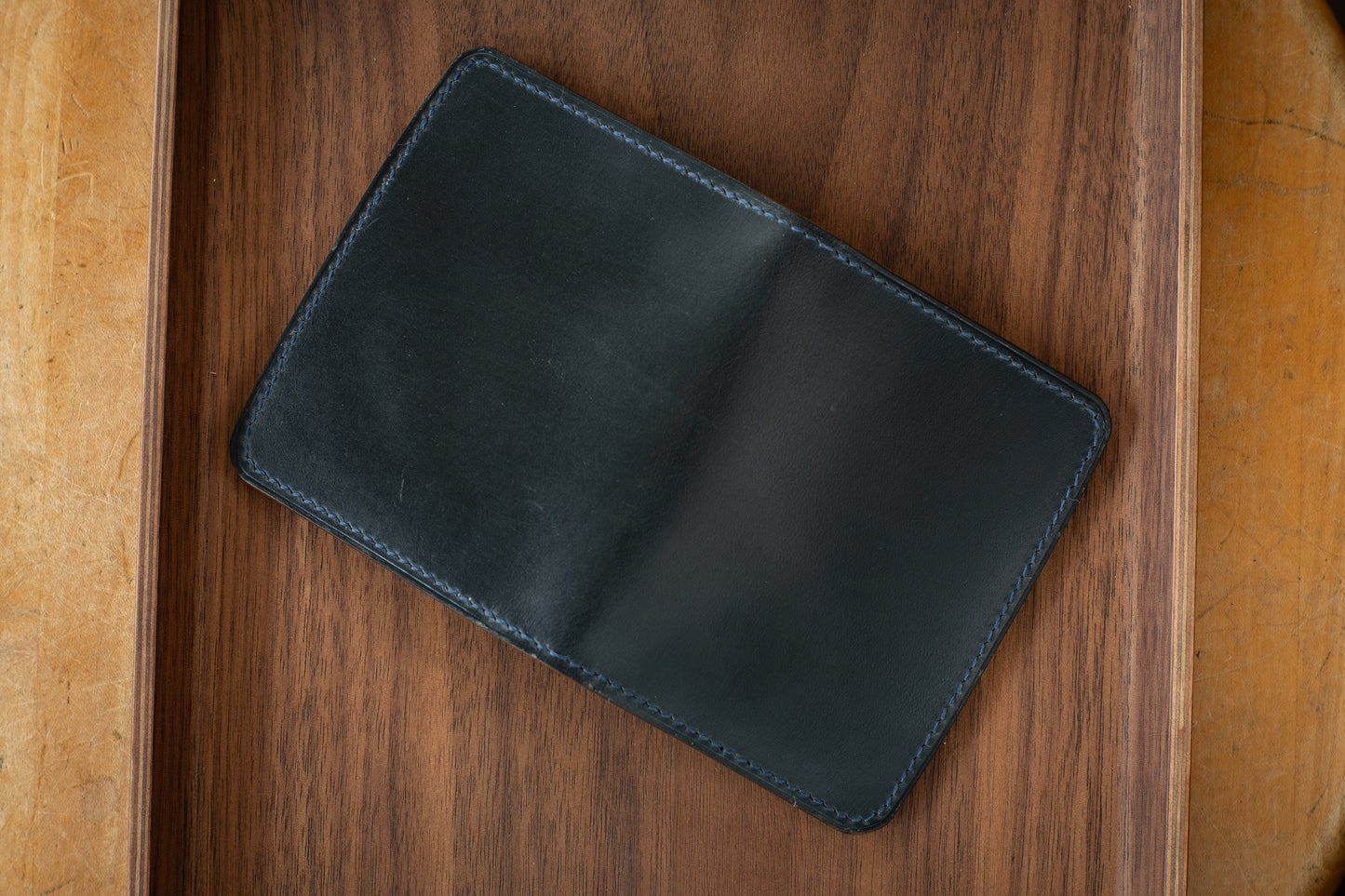 Horween Navy Chromexcel Bifold Wallet