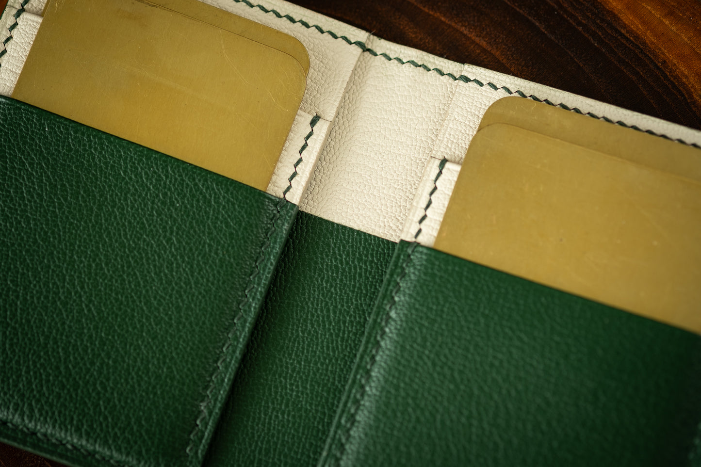 Green & White Crocodile Bifold