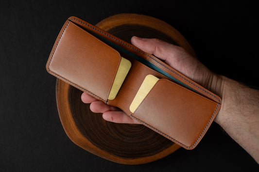 Blue Shinki Shell Micro Bifold