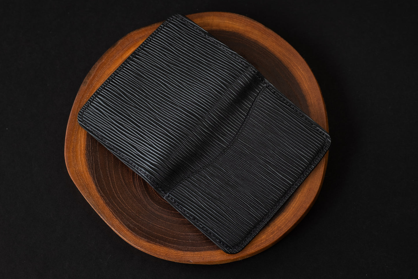 Black Epi & Saffiano Pocket Organizer