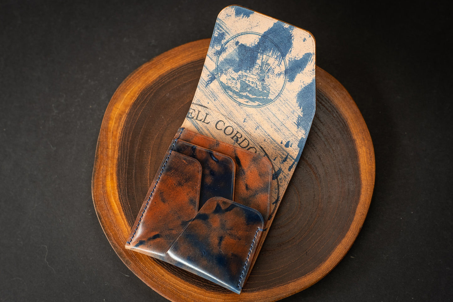 Blue Marbled Shell Cordovan Wileman