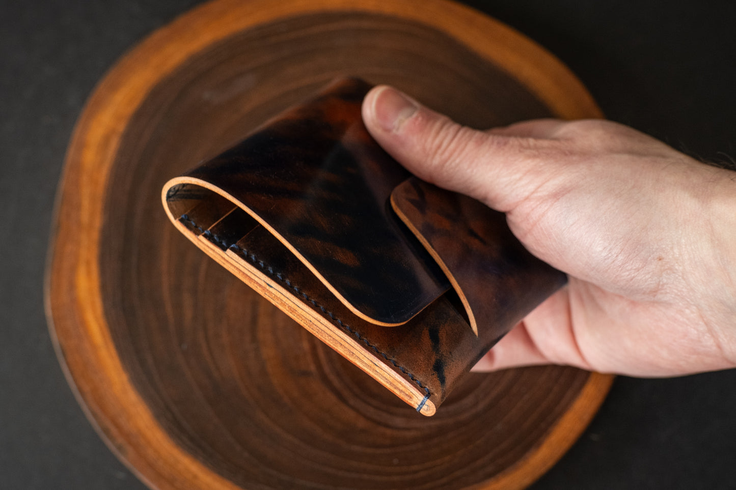 Blue Marbled Shell Cordovan Wileman