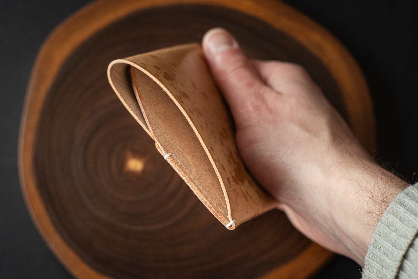 Natural Vegetable Tanned 'Raindrop' Wileman