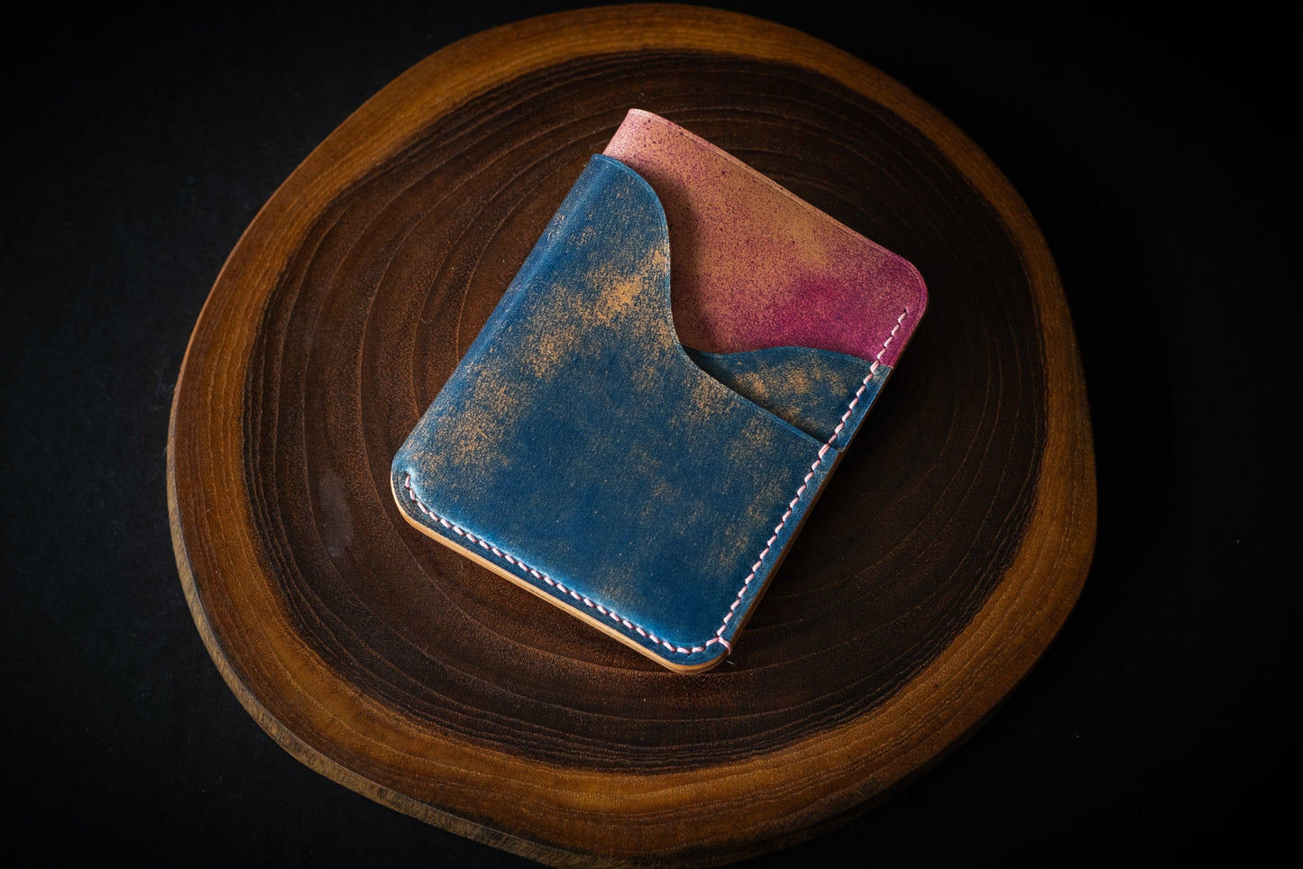 Blue & Ultraviolet Marbled Rocado Shell Cordovan 1762 #2
