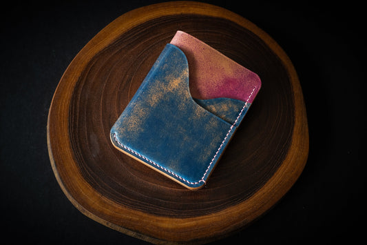 Blue & Ultraviolet Marbled Rocado Shell Cordovan 1762 #2