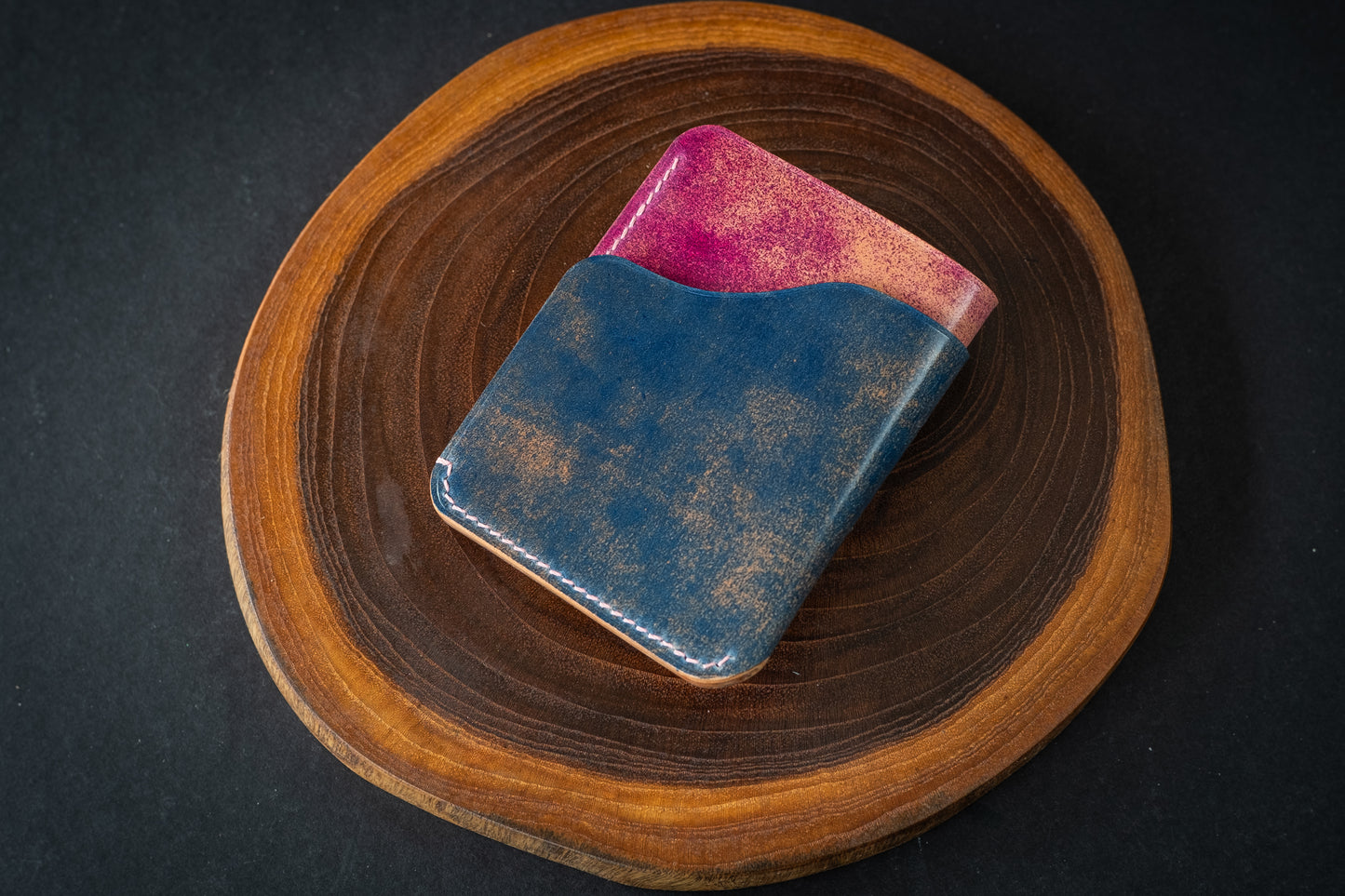 Blue & Ultraviolet Marbled Rocado Shell Cordovan 1762 #2
