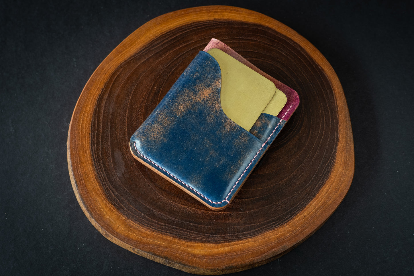 Blue & Ultraviolet Marbled Rocado Shell Cordovan 1762 #2