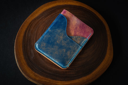 Blue & Ultraviolet Marbled Rocado Shell Cordovan 1762 #1