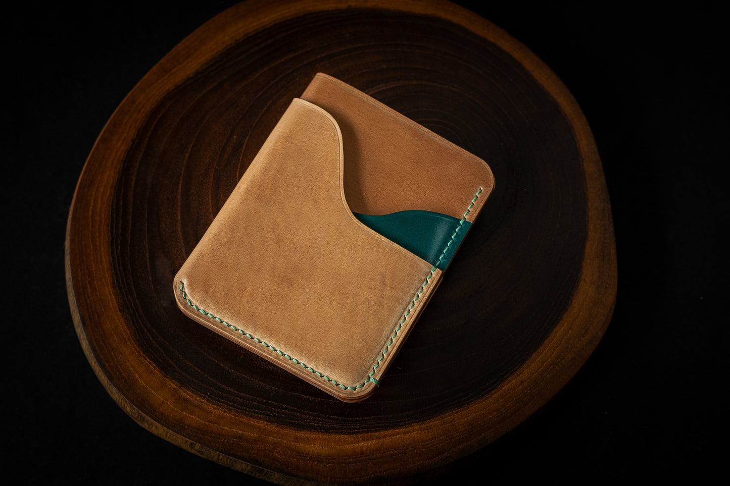 Natural Shinki & Teal Rocado Shell Cordovan 1762