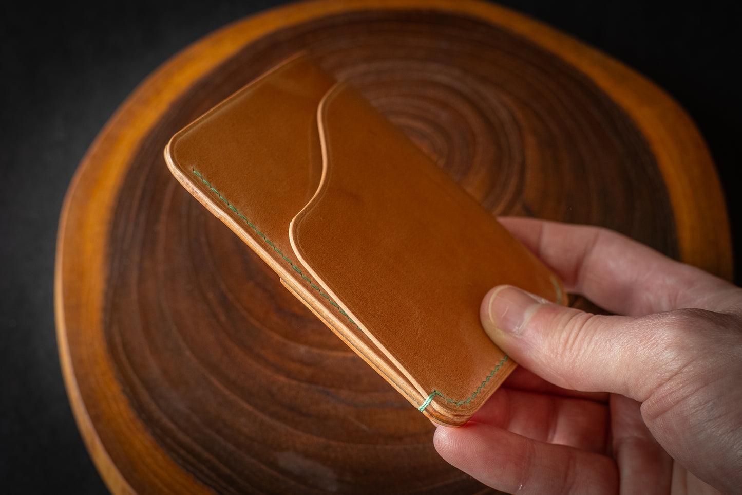 Natural Shinki & Teal Rocado Shell Cordovan 1762