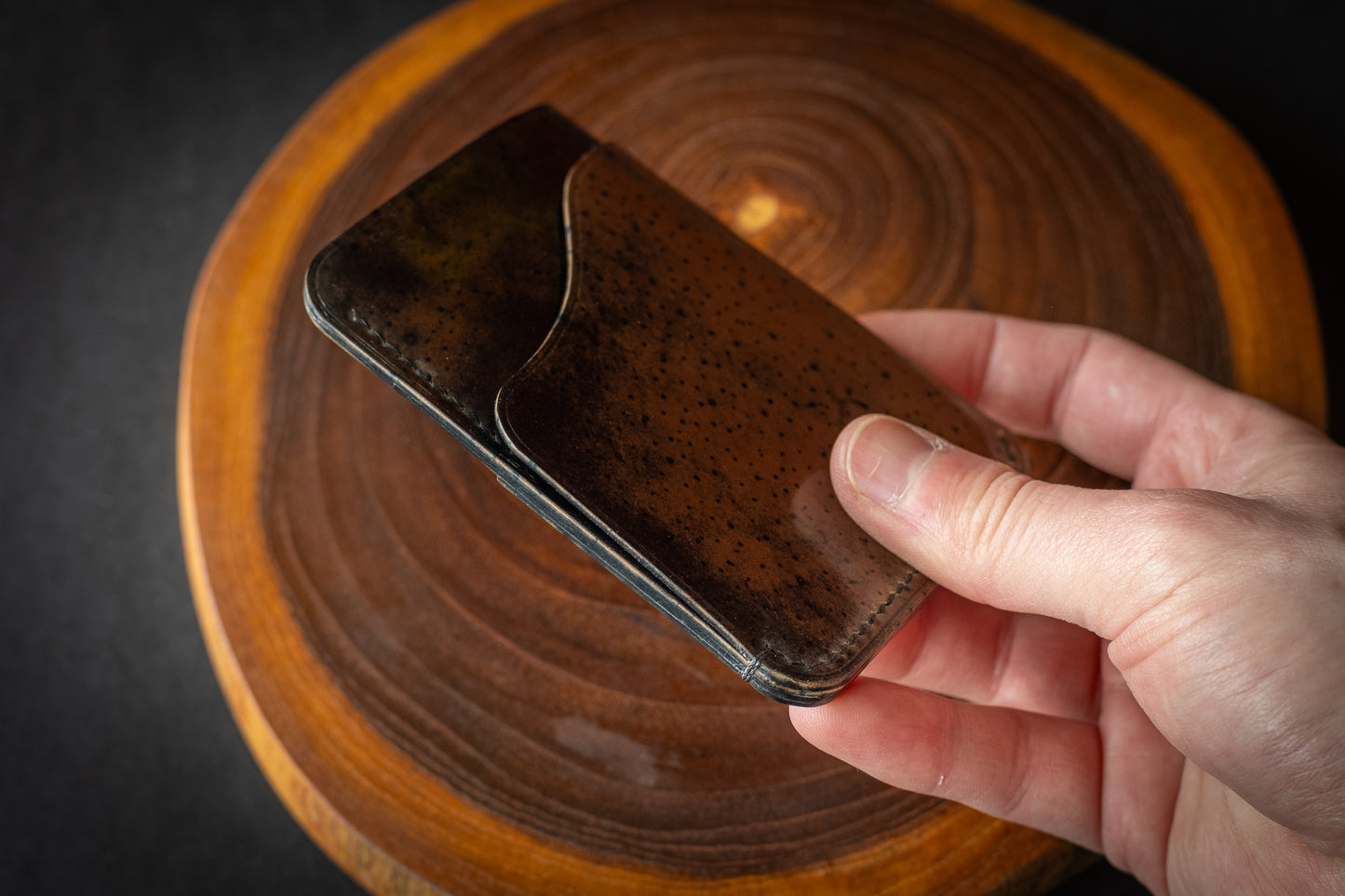 Black Dyed Through Rocado Shell Cordovan 1762