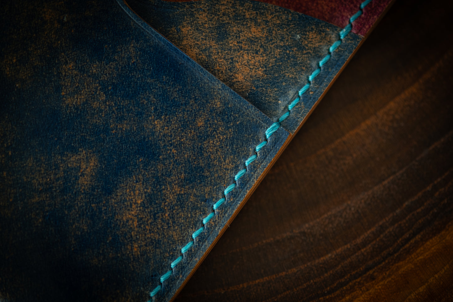 Blue & Ultraviolet Marbled Rocado Shell Cordovan 1762 #1