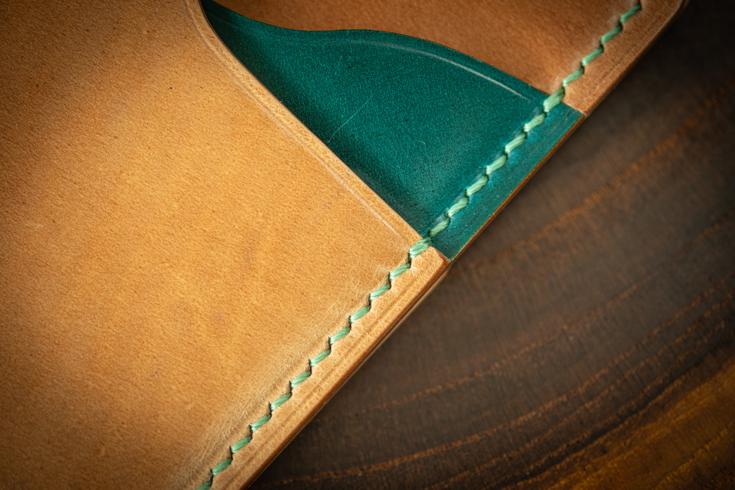 Natural Shinki & Teal Rocado Shell Cordovan 1762