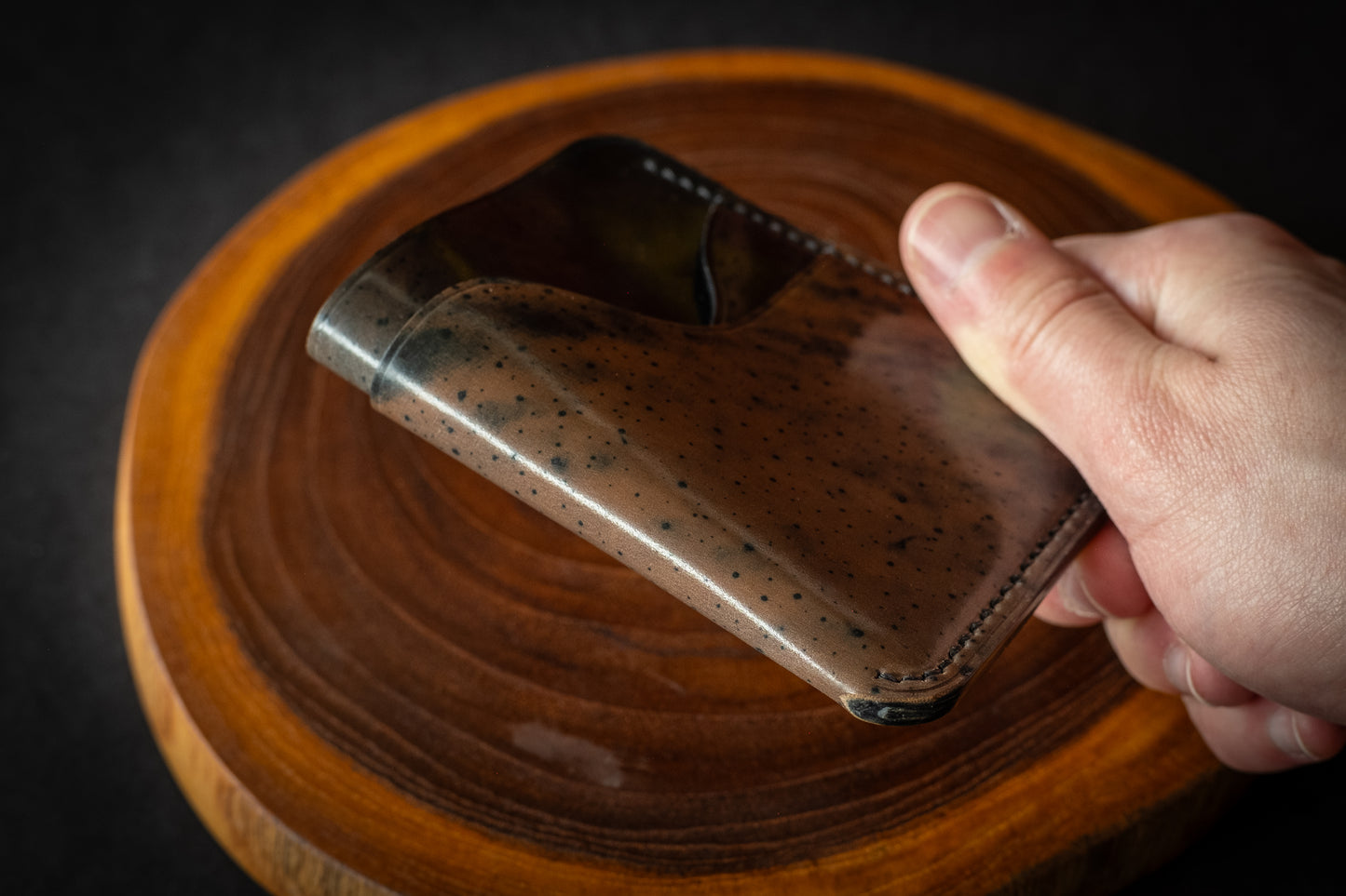 Black Dyed Through Rocado Shell Cordovan 1762