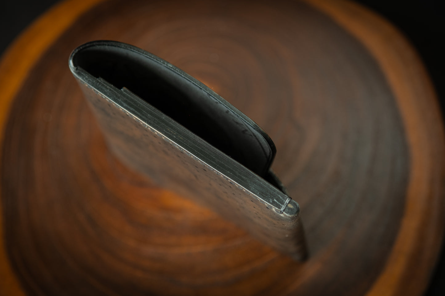 Black Dyed Through Rocado Shell Cordovan Wileman