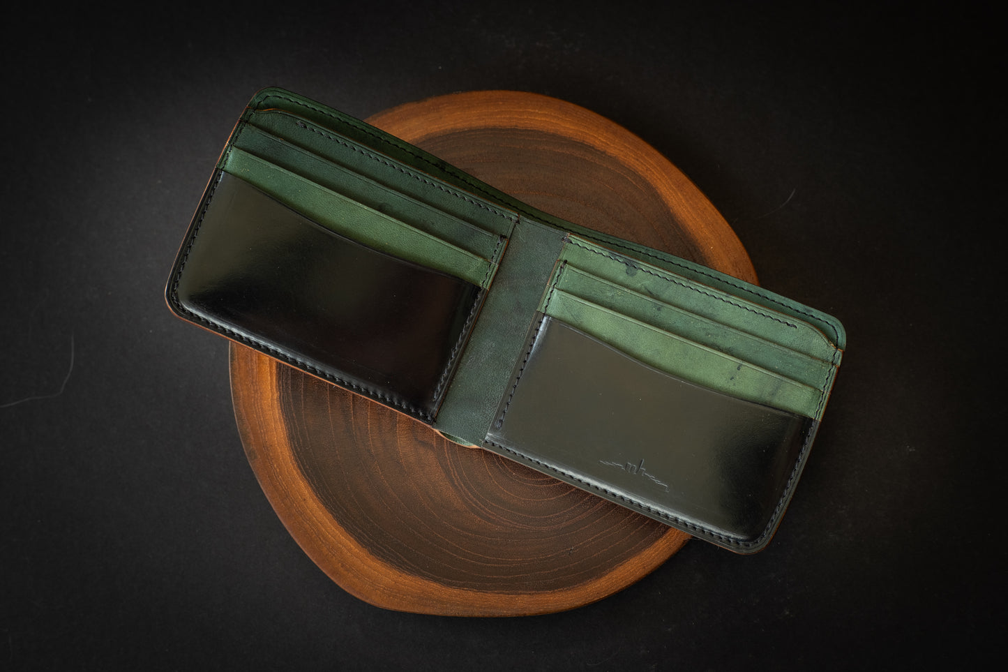 Horween Black Shell Cordovan Bifold