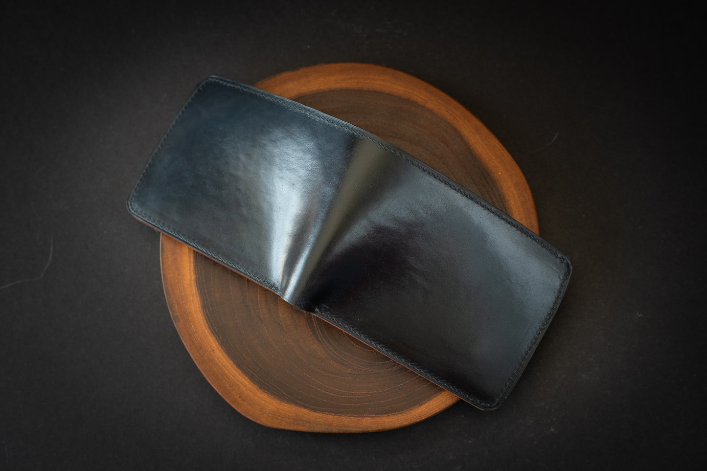 Horween Black Shell Cordovan Bifold
