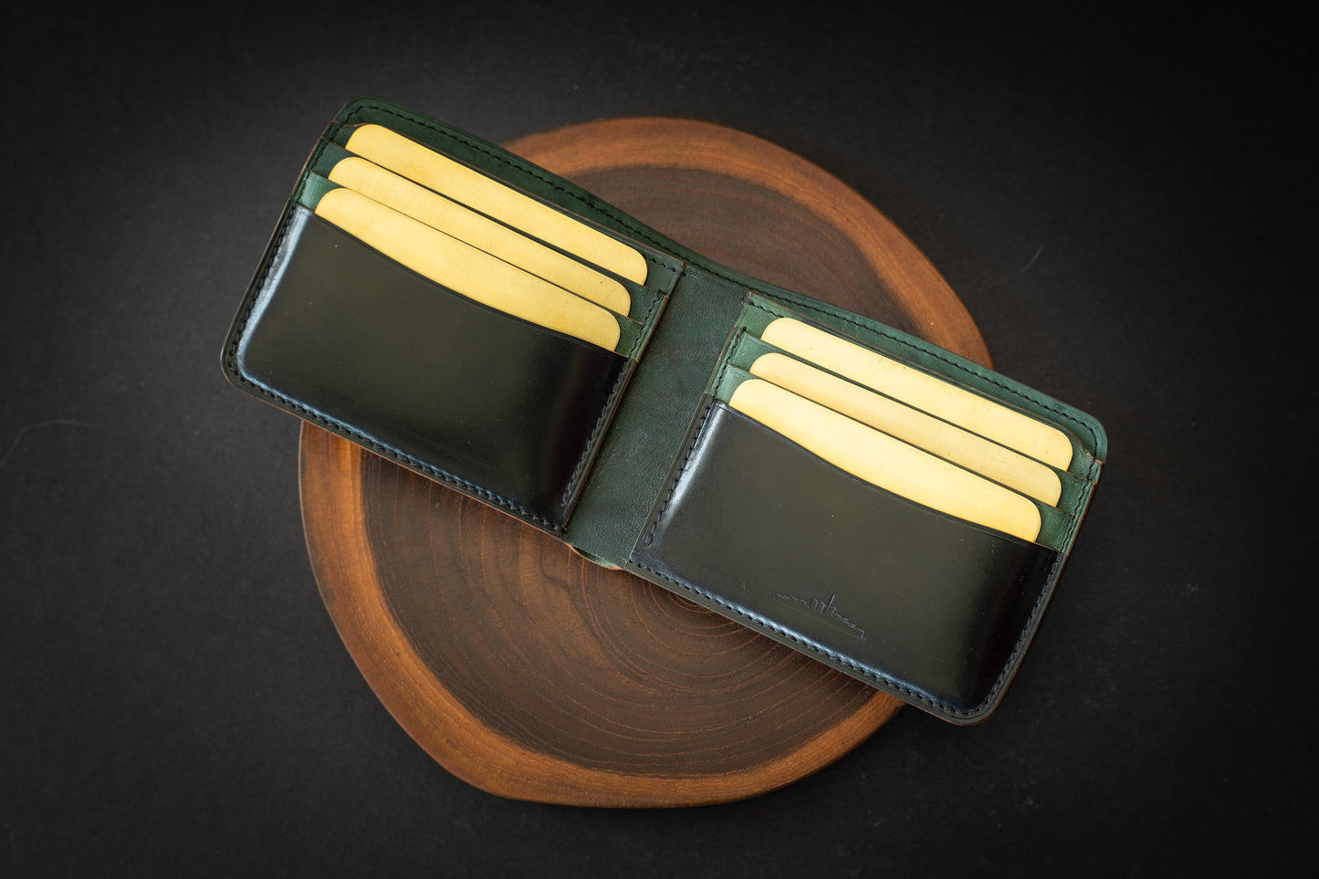 Horween Black Shell Cordovan Bifold