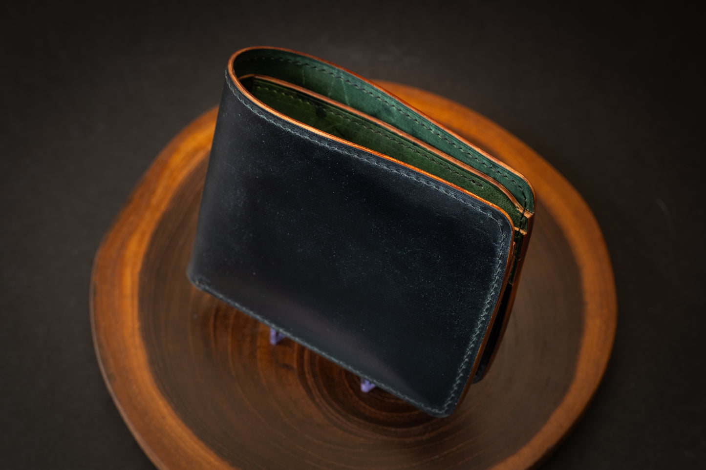 Horween Black Shell Cordovan Bifold