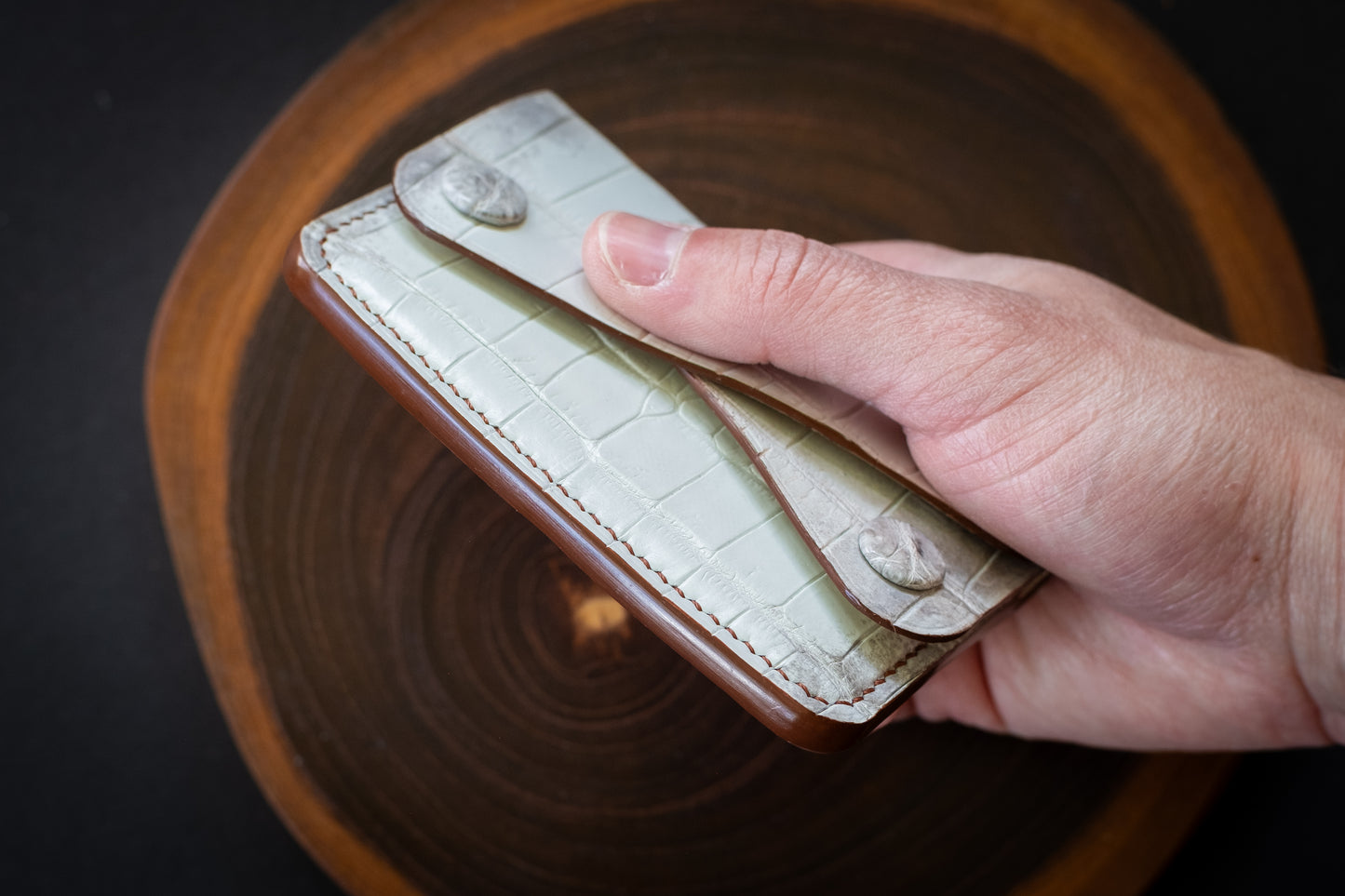 Himalayan Crocodile Snap Wallet